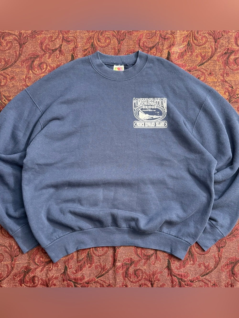 Vintage 90s Confederation Bridge PEI Fruit of the Loom Crewneck